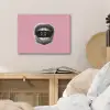 Mond - BLAH BLAH - Roze PET vilt klein -sfeer3