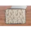 Botanisch - Patroon - Beige laptophoes neopreen klein 279 -tafel