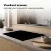 Effen Zwart Inductie beschermer vinyl 3mm klein -sfeer1