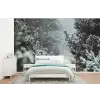 Bos - Winter - Bomen - Natuur - Pad - Sneeuw fotobehang vinyl groot -bed