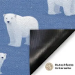 IJsbeer - Patroon - Blauw Deurmat klein 898 -antislip_DE