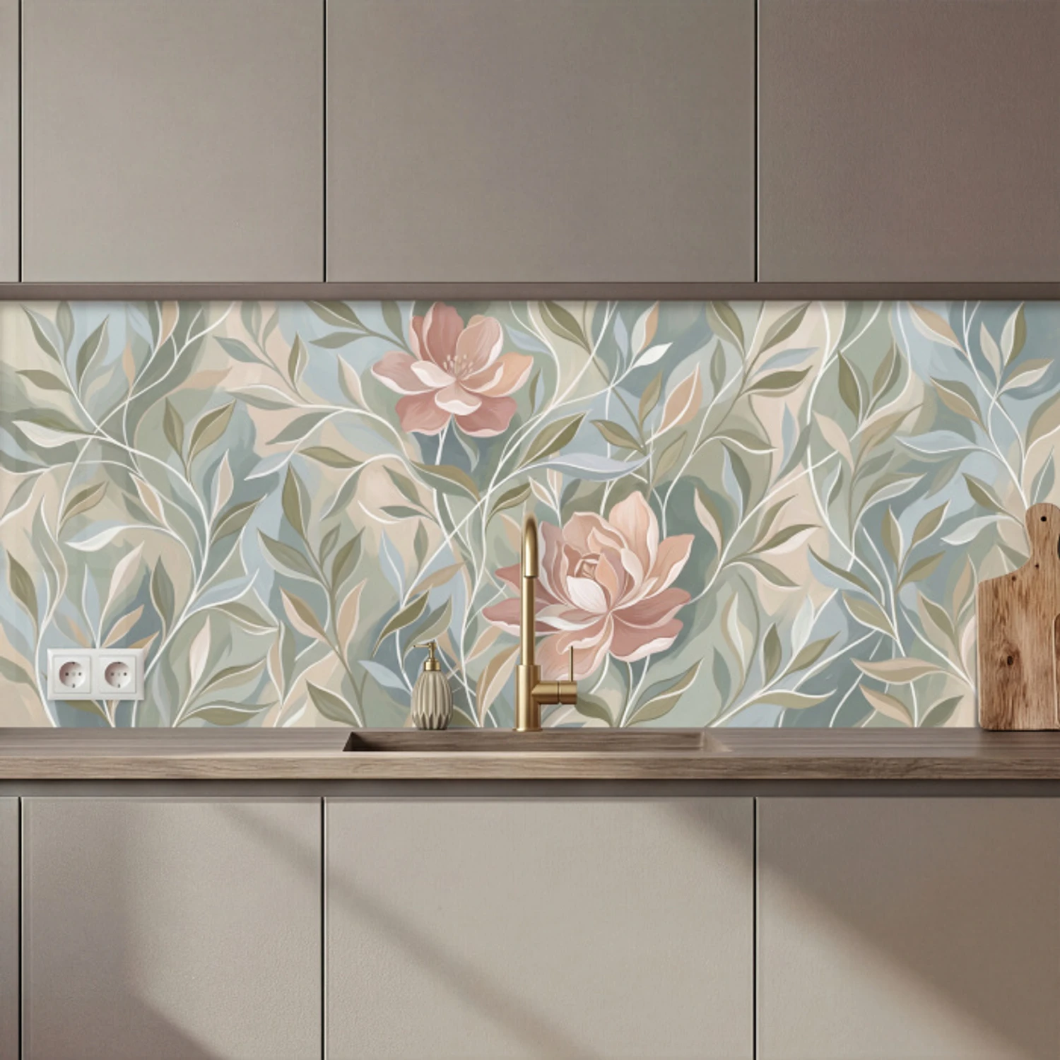 Elegant - Romantiek - Roze keuken achterwand 2 middel zz_3dshopping