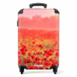 Klaprozen bij zonsondergang NBS - Handbagage koffer - Unisex middel -productfoto_recht