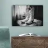 Wijn - Cowboylaarzen - Raamlicht - Wit canvas 2cm klein -sfeer4