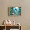 Schildpad - Dolfijn - Oceaan Light Box met batterij (Wandlamp kind) middel -sfeer2_kind