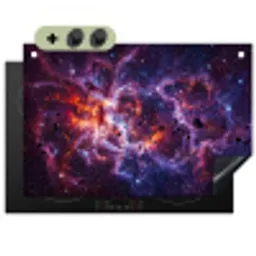 Space - Stars - Abstract - Colorful Inductie beschemer met haakjes klein -3d