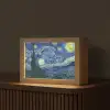 Sterrennacht - Schilderij - Oude meesters - Vincent van Gogh Light Box met kabel (Tafellamp) klein -z3d_website