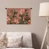 Kolibries - Bloemen - Groen - Roze Wandkleed katoen klein -sfeer4