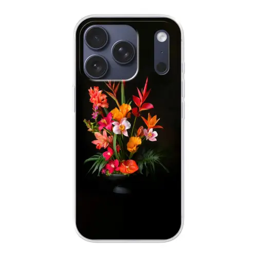 Boeket - Bloemen - Exotisch Telefoonhoesje iPhone 17 Pro klein -3d