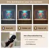 Zeemeermin - Bloemen - Onderwater - Meisjes - Kind Light Box met batterij (Wandlamp kind) middel -USP_lichtkleurNL