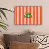 Strepen - Oranje - Verticaal - Ciao bella canvas 2cm klein -sfeer1