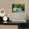 Waterval - Natuur  - Rivier - Bos - Water poster papier klein -sfeer1