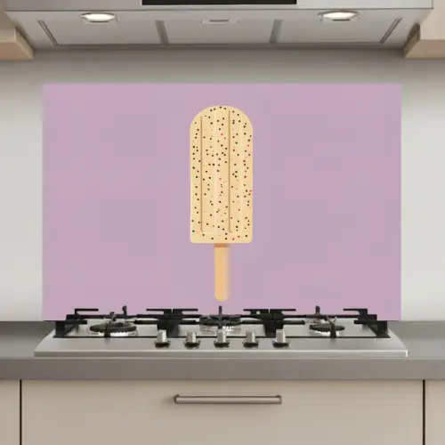 Beige - Ijsje - Spikkels keuken achterwand spatscherm klein -3d_website