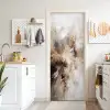 Verf - Abstract - Beige - Kunst deurposter klein -sfeer5