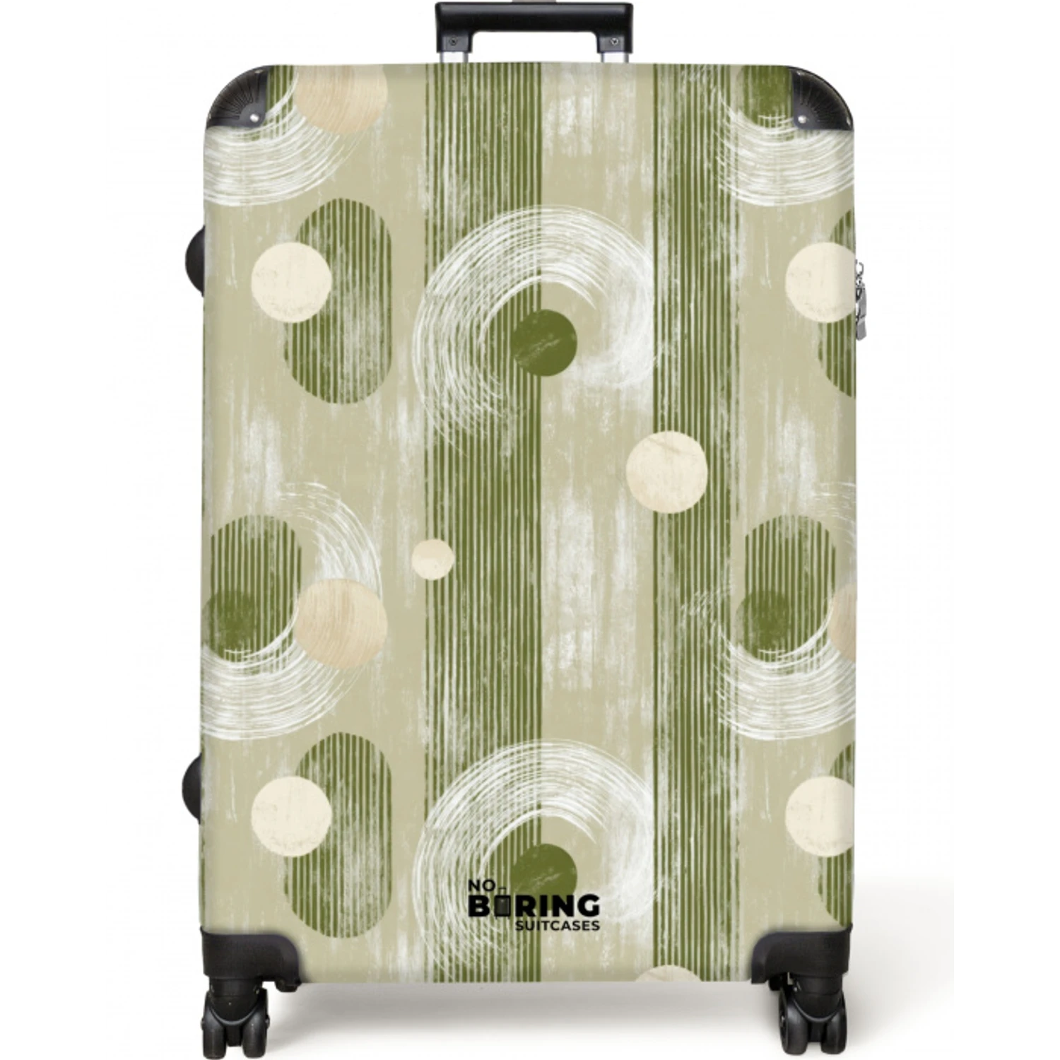 Artistiek - Modern - Groen NBS - Large koffer - Volwassenen Unisex groot -zzzzzzzzkaufland2