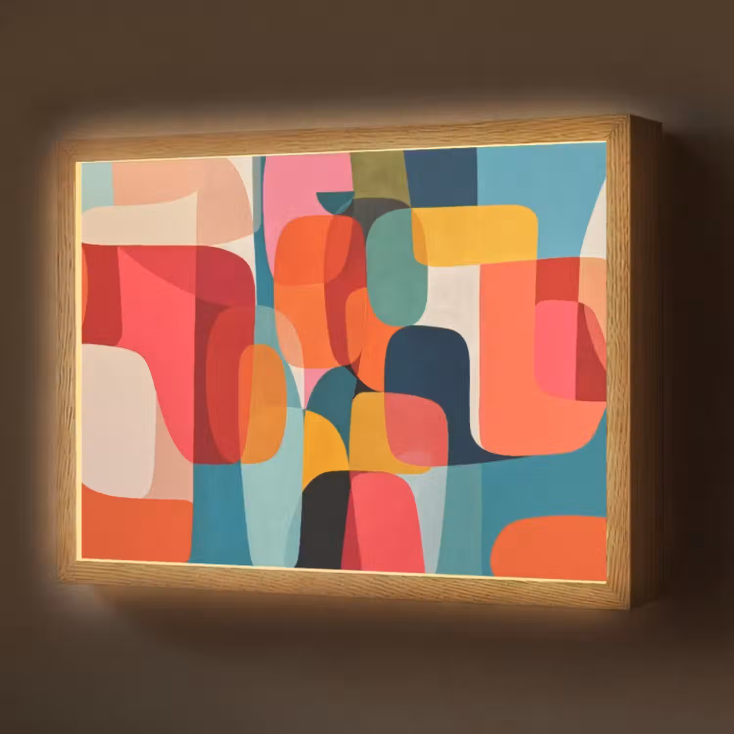 Lightbox - Wandleuchte - Formen - Bunt - Abstrakt - Flugzeuge
