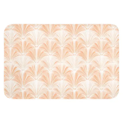 Waaier - Patroon - Perzik WCmat klein 1009 -3d