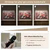 Klaprozen - Roze - Bloemen - Botanisch - Kunst Light Box met batterij (Wandlamp) middel -USP_dimbaarNL