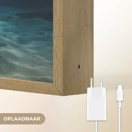 Anker - Ijzer - Zeebodem - Zand Light Box met batterij (Wandlamp) middel -USP_websiteoplaadbaarNL