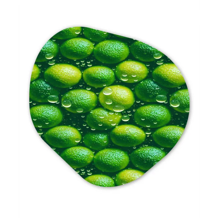 Limoenen - Druppels - Groen Wandcirkel Organisch Forex 3mm klein 629 -3d