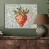 Aardbei - Rood - Mozaïek - Fruit PET vilt klein -sfeer2
