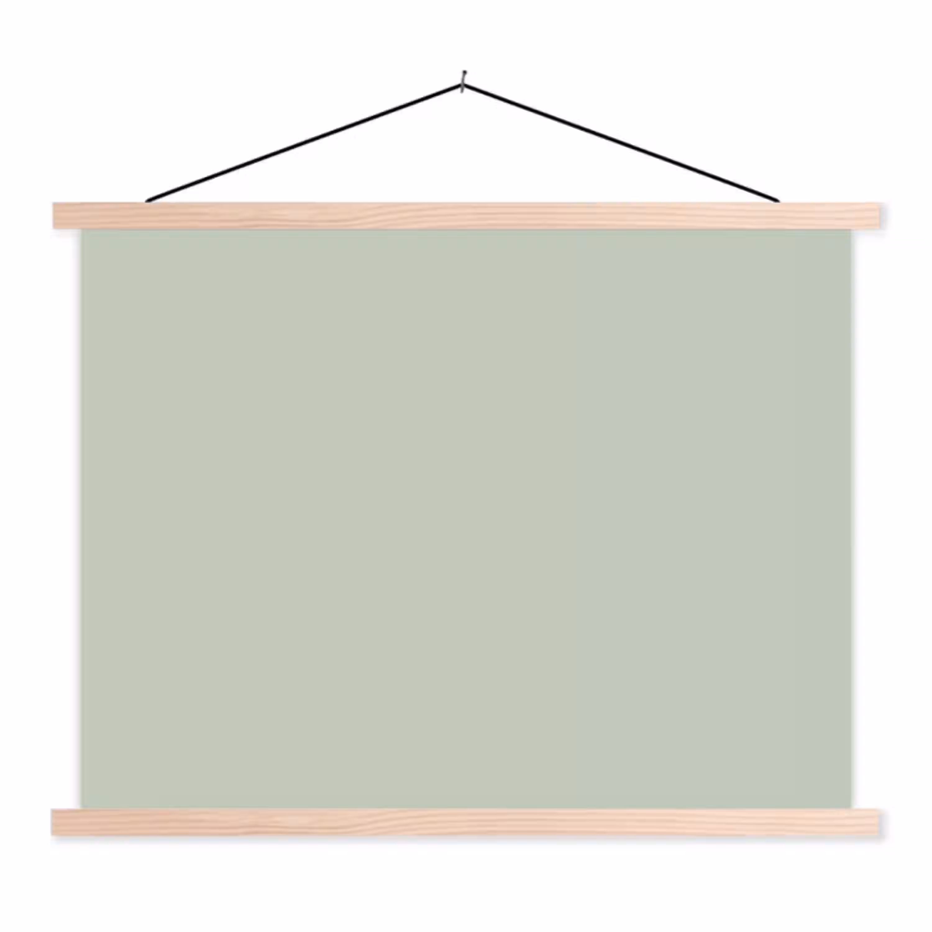 Frosted - Mint - Groen textielposter latten blank klein 122 -3d