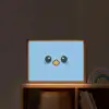Vogel - Blauw - Eenvoudig Light Box met batterij (Wandlamp kind) middel -sfeer1_kind