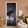 Paard - Magisch - Zwart deurposter klein -sfeer1