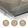 Een schip in volle zee bij vliegende storm - Schilderij van Willem van de Velde plexiglas 5mm klein -sfeer2