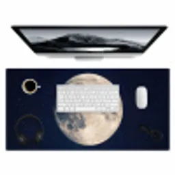 Ruimte - Maan - Kosmos Muismat XXL klein -3d
