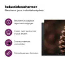 Dennenappel - Bos - Herfst - Bruin - Sfeervol Inductie beschermer vinyl 3mm klein -zzzzzzz-cc-usp