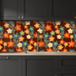 Retro - Patronen - Bloemen - Jaren 70 keuken achterwand 2 middel 871 -sfeer1