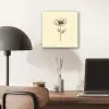 Klaproos - Illustratie - Zwart aluminium wit klein -sfeer5