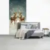 Kerstmagie - Winterwoud - Rendier fotobehang vinyl groot -slaapkamer