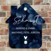 Blauwe bloemen - Sierlijk Naambord Huisje klein -sfeer6