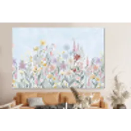 Weidebloemen - Illustratie - Kleurrijk forex 5mm xxl -bovenbank