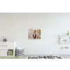 Kerst - Poppetje - Abstract textielposter latten blank klein -kinderkamer