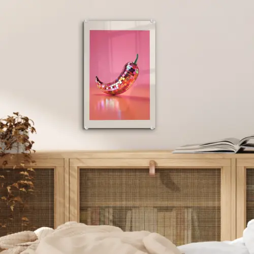 Disco - Peper - Roze plexiglas 5mm klein -sfeer4