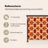 Geometrisch - Retro - Oranje Balkonbeschermer Duitsland klein 596 -specs_NL