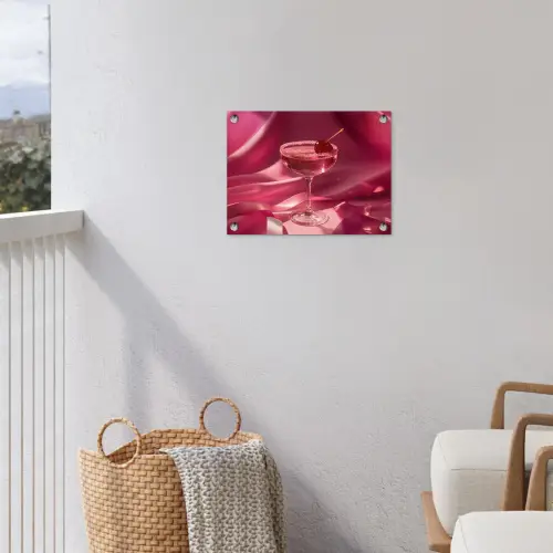 Cocktail - Pink - Luxe tuinposter los doek klein -sfeer8