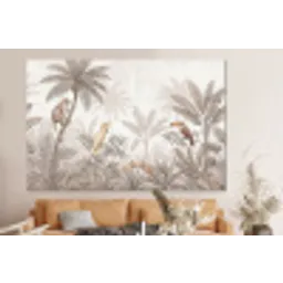 Jungle - Dieren - Palmbomen forex 5mm xxl -bovenbank