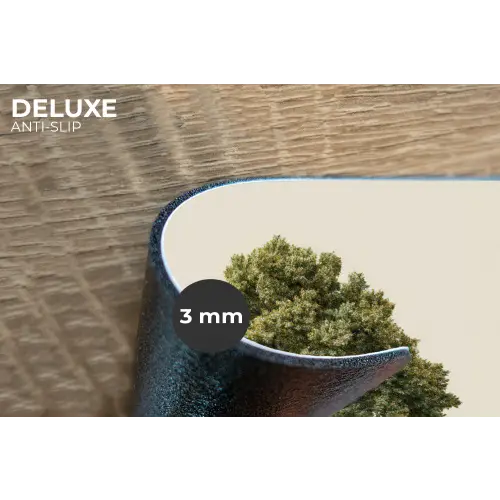 Eikenboom - Groen - Lichte achtergrond Placemat vinyl groot -closeup
