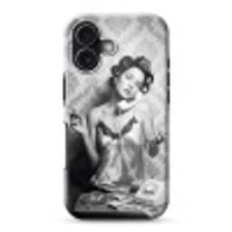 Chic - Vrouw - Zwart - Wit Toughcase MagSafe Apple iPhone 17 klein -3d