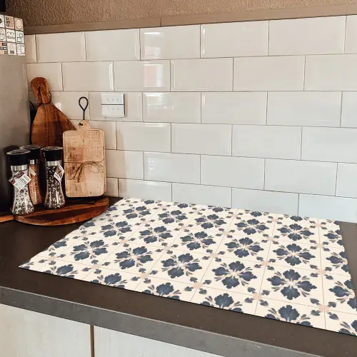 Bladvorm - Klassiek - Kleurrijk Inductie beschermer vinyl 3mm klein 276 -sfeer3