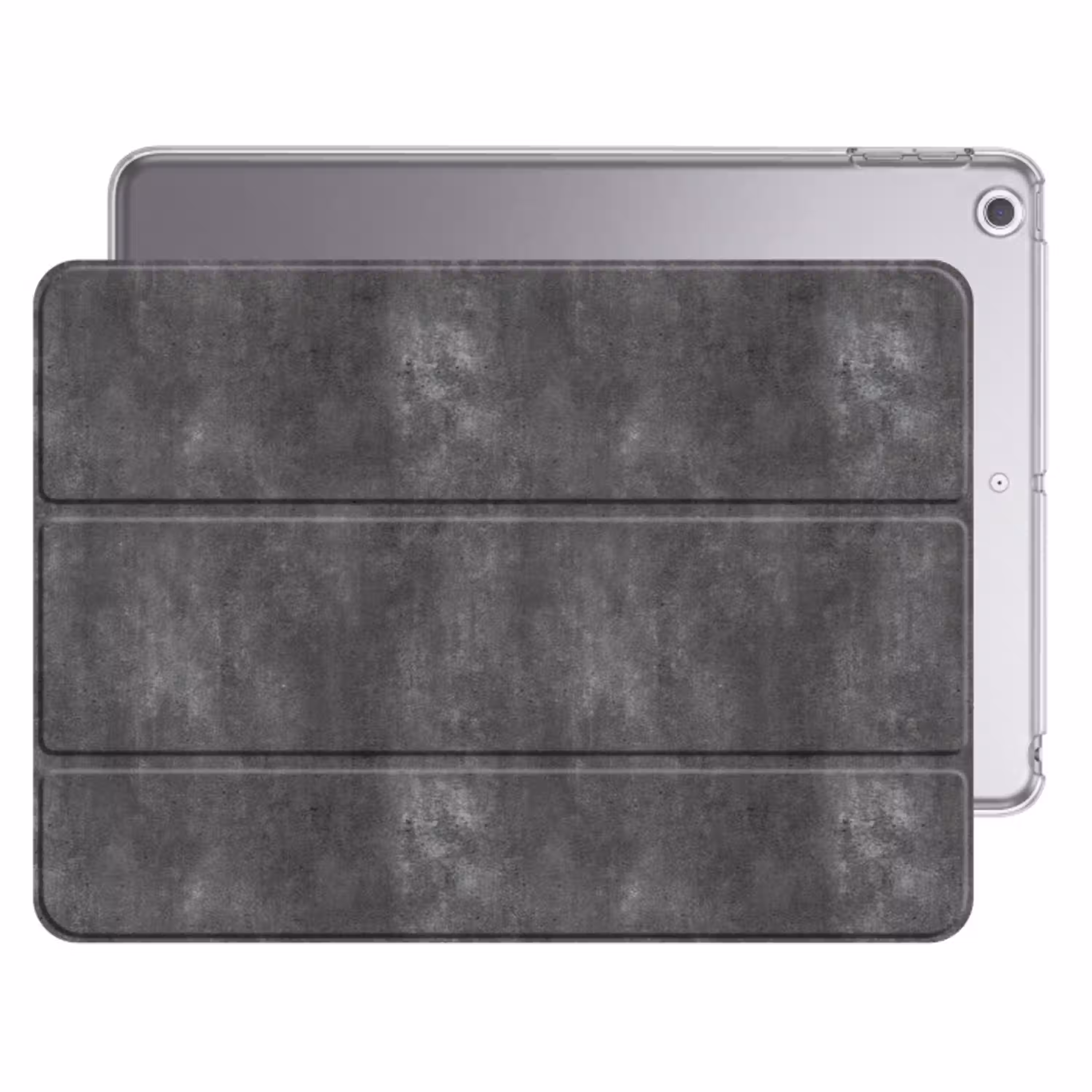 Donkergrijs - Ruw - Beton Apple iPad 2017 middel 1172 -threedimensional_3d_global