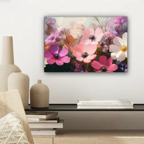 Bloemen - Kleurrijk - Bloei canvas 2cm klein -sfeer6
