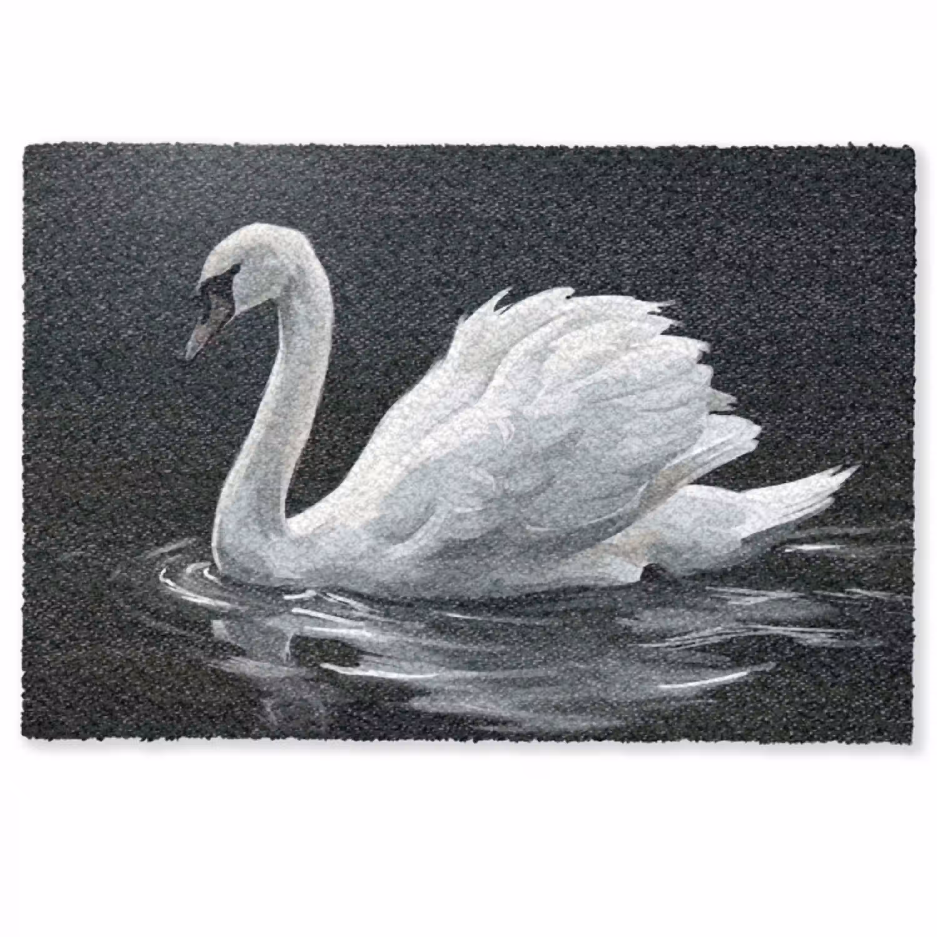 Zwaan - Water - Natuur - Realistisch - Wit Deurmat klein -zkaufland3d