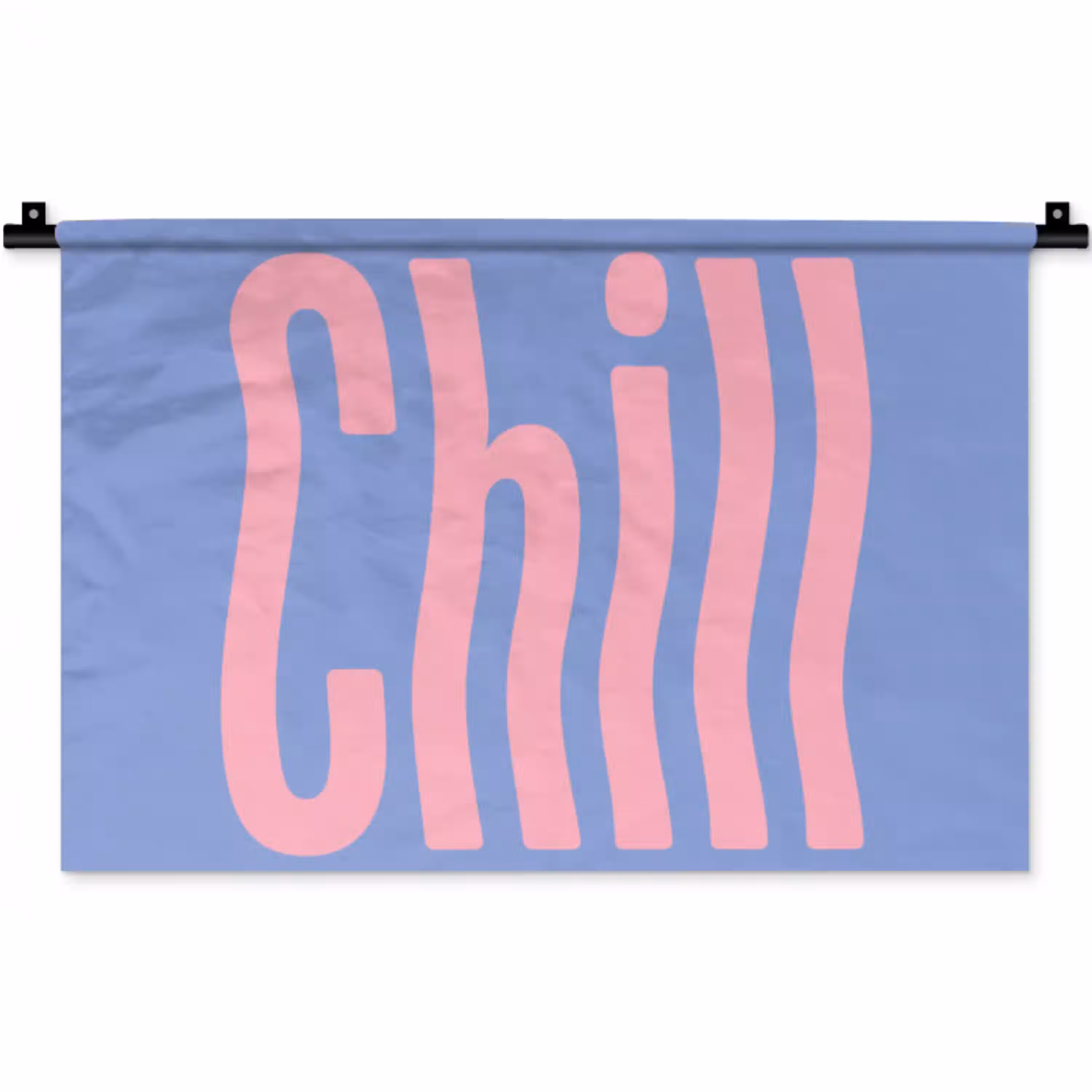 Chill - Roze - Blauw - Golvend Wandkleed katoen klein -zz3d