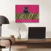 Kat - Baas - Roze - Tijgerprint PET vilt klein -sfeer5