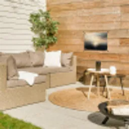 Zon - Horizon - Zee tuinposter los doek klein -sfeer4